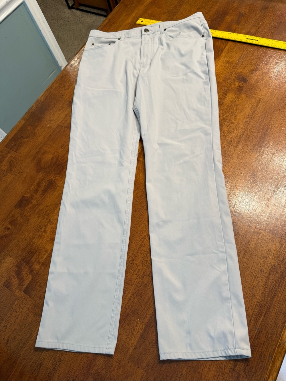 GenTeal Apparel Clubhouse Stretch 5-Pocket Performance Golf Pants Gray 33x34